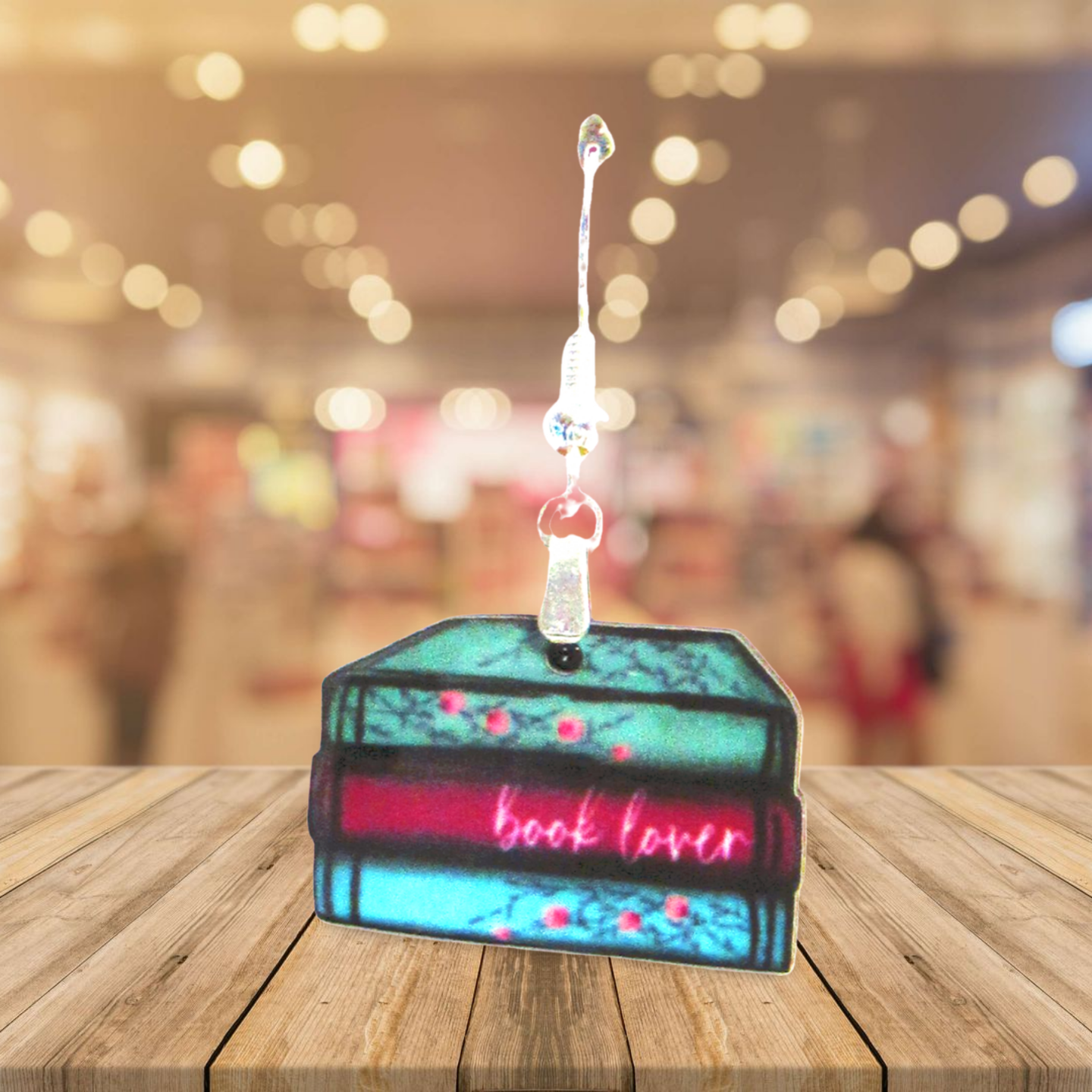 Stacked Book Sublimated Earrings 1.5 inch