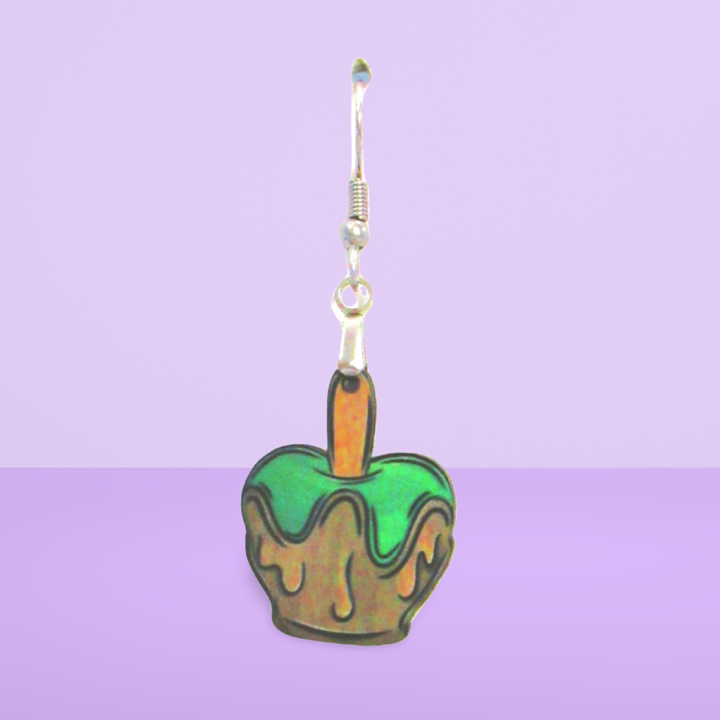 Candy Apple Shaped Sublimated Earrings