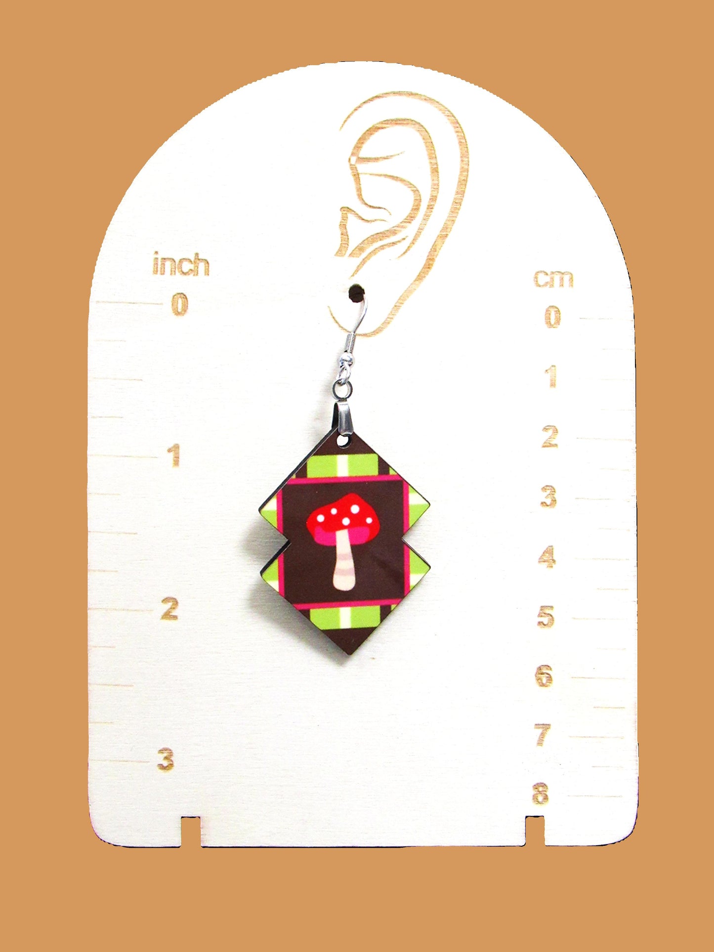 Double Boho Shaped Sublimated Earrings