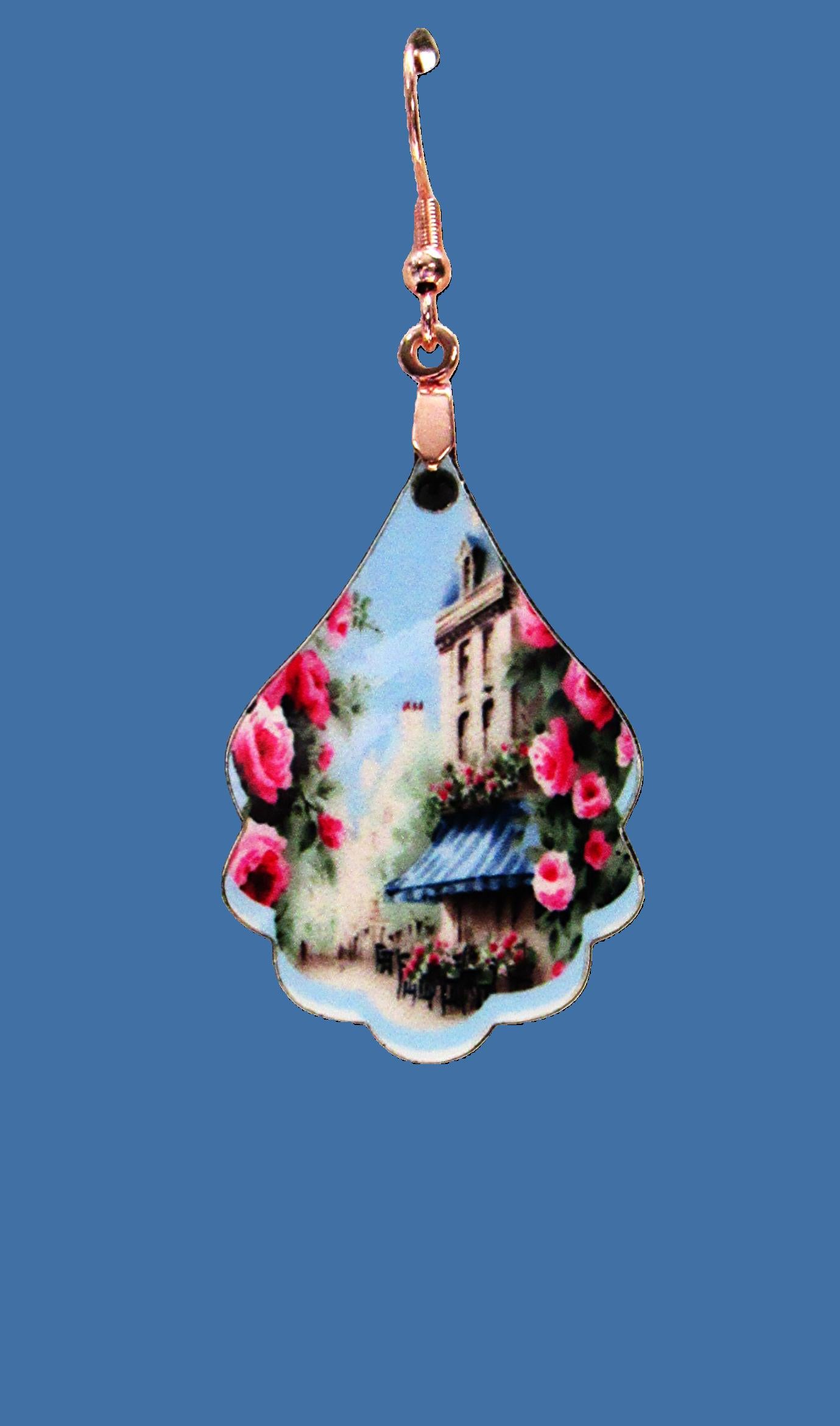Fancy Teardrop Shaped Sublimated Earrings