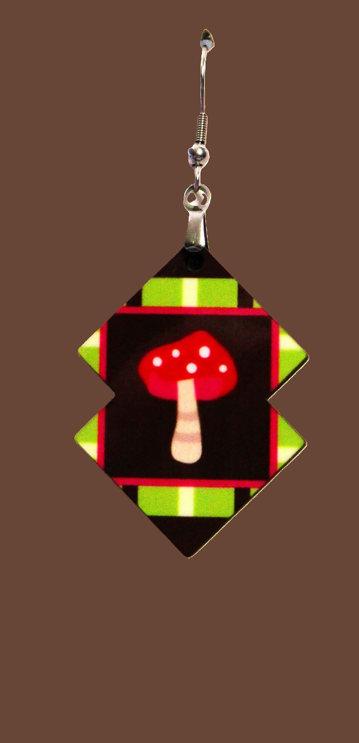 Double Boho Shaped Sublimated Earrings