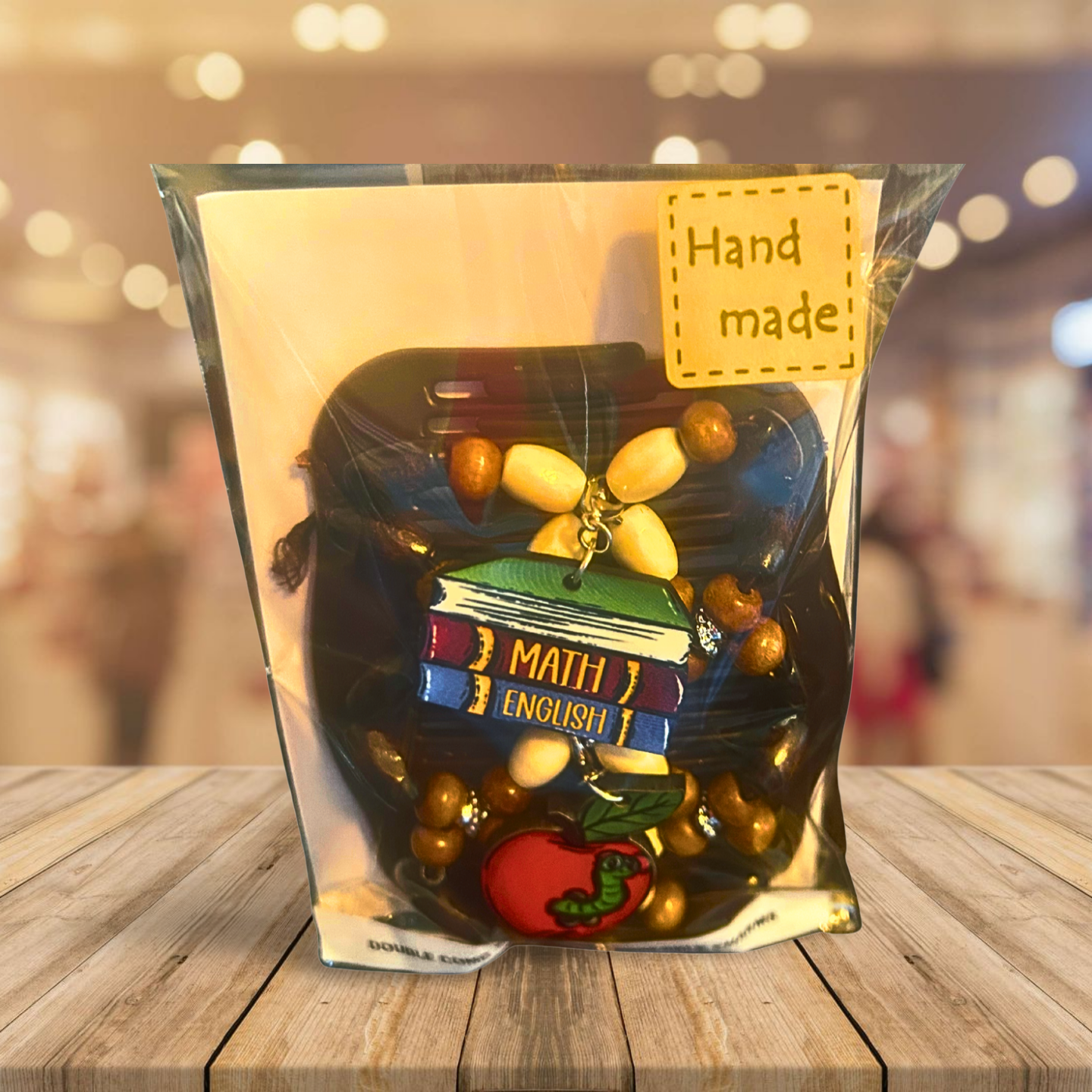 Double Comb Hair Clip With Sublimated Interchangeable Charms