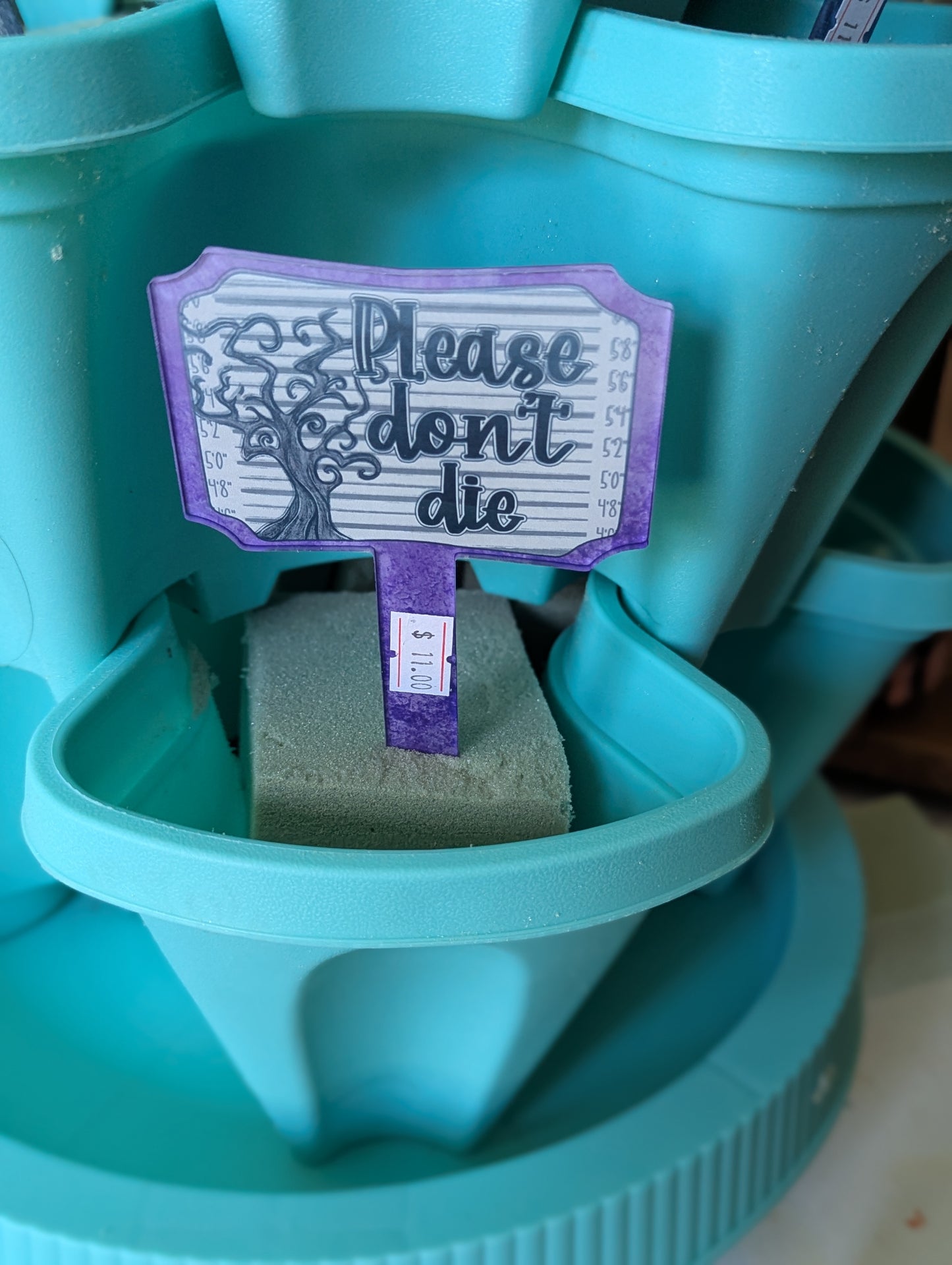 Acrylic Rectangle Shaped Sublimated Garden Stake