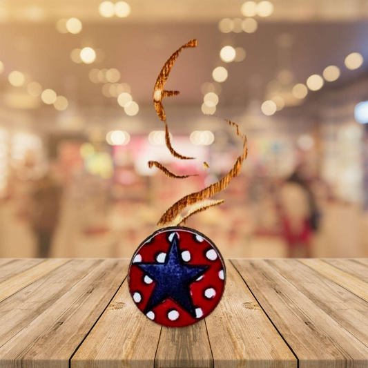 Round Shaped Stud Sublimated Earrings MDF