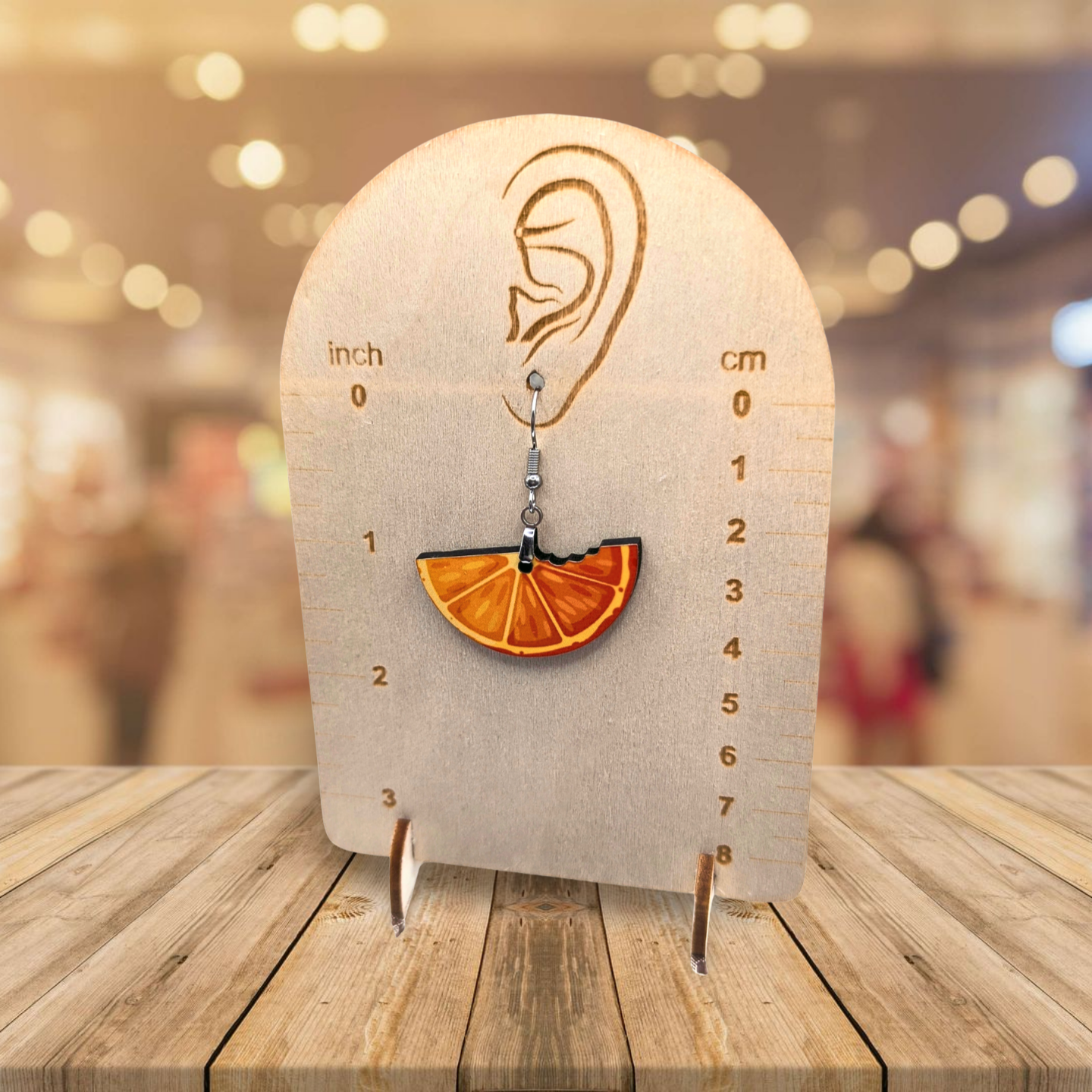 Fruit Wedge Shaped Sublimated Earrings 1.5 inch