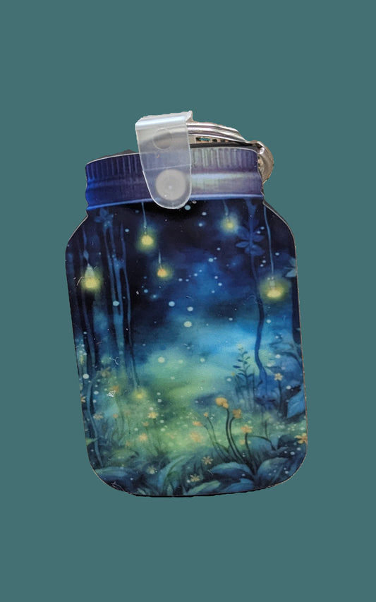 Mason Jar Shaped Sublimated Keychain MDF