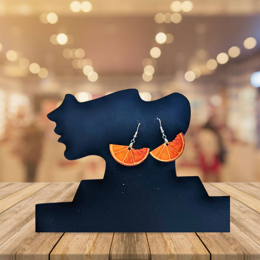 Fruit Wedge Shaped Sublimated Earrings 1.5 inch