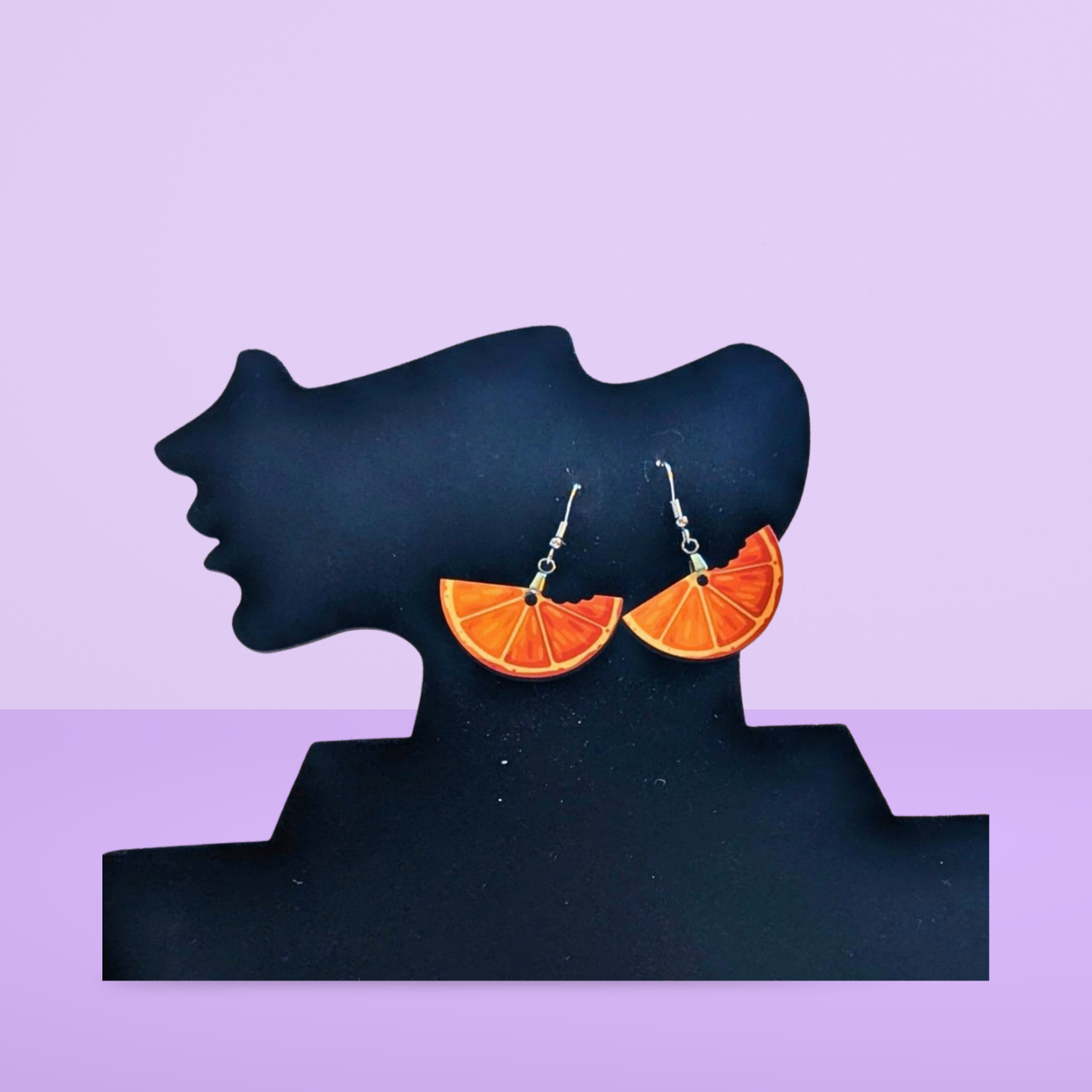 Fruit Wedge Shaped Sublimated Earrings 1.5 inch