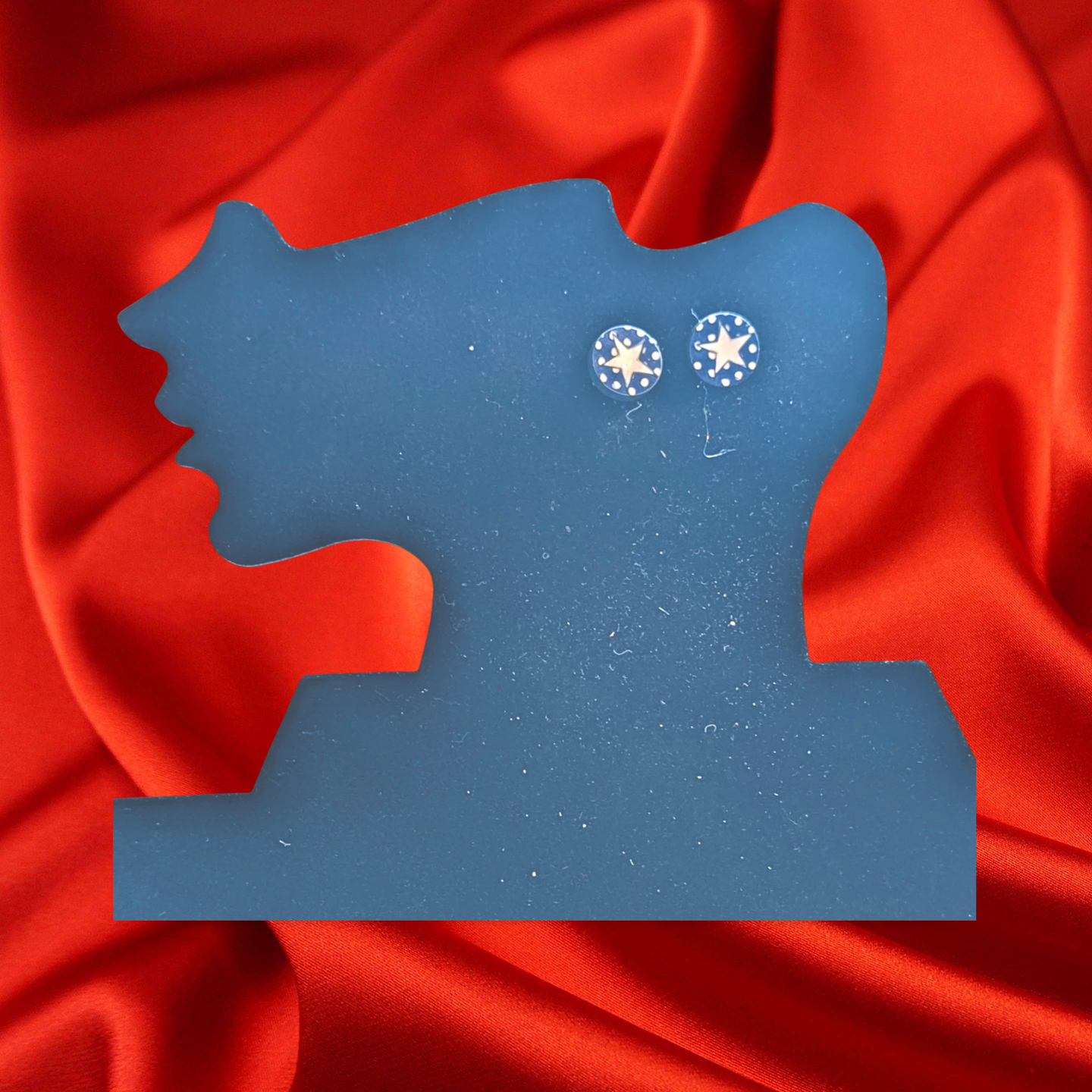 Round Shaped Stud Sublimated Earrings MDF