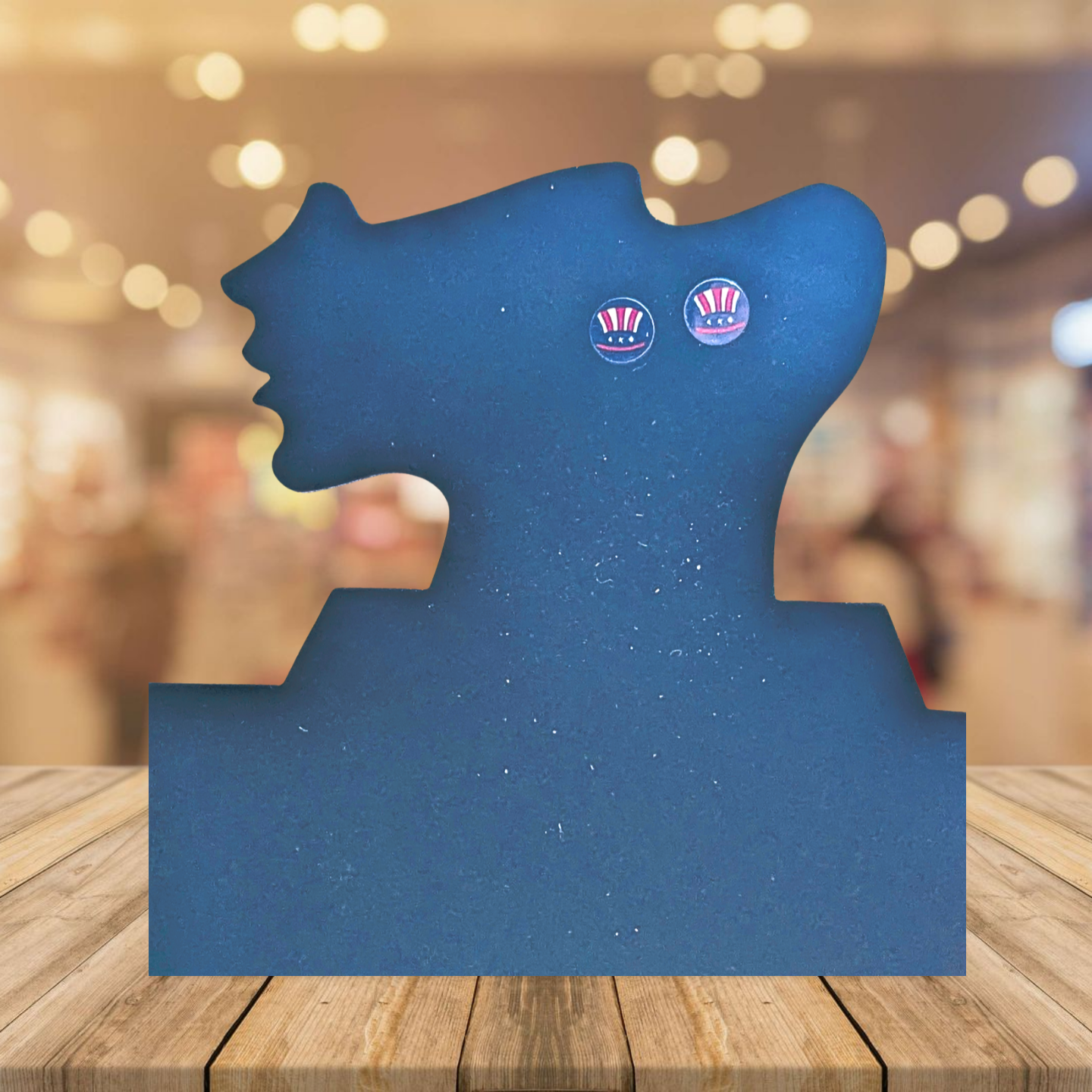 Round Shaped Stud Sublimated Earrings MDF