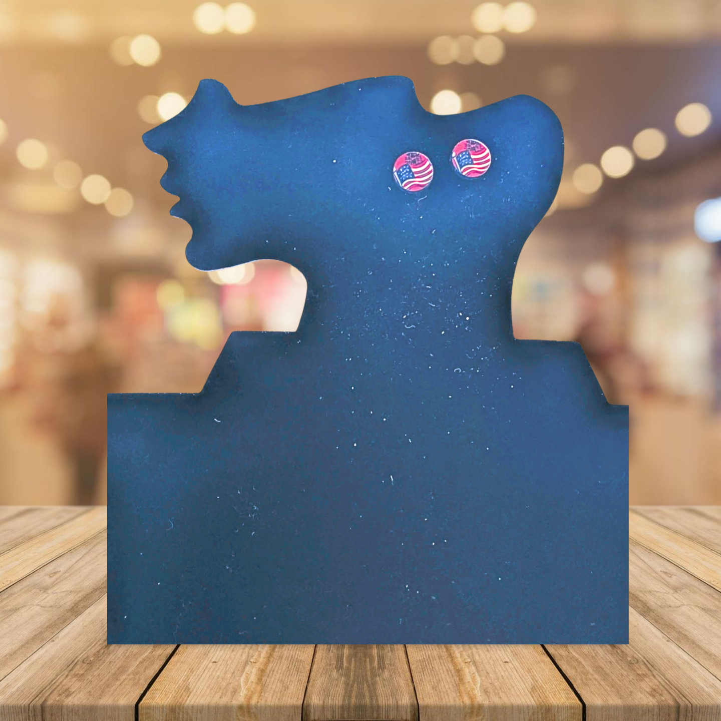 Round Shaped Stud Sublimated Earrings MDF