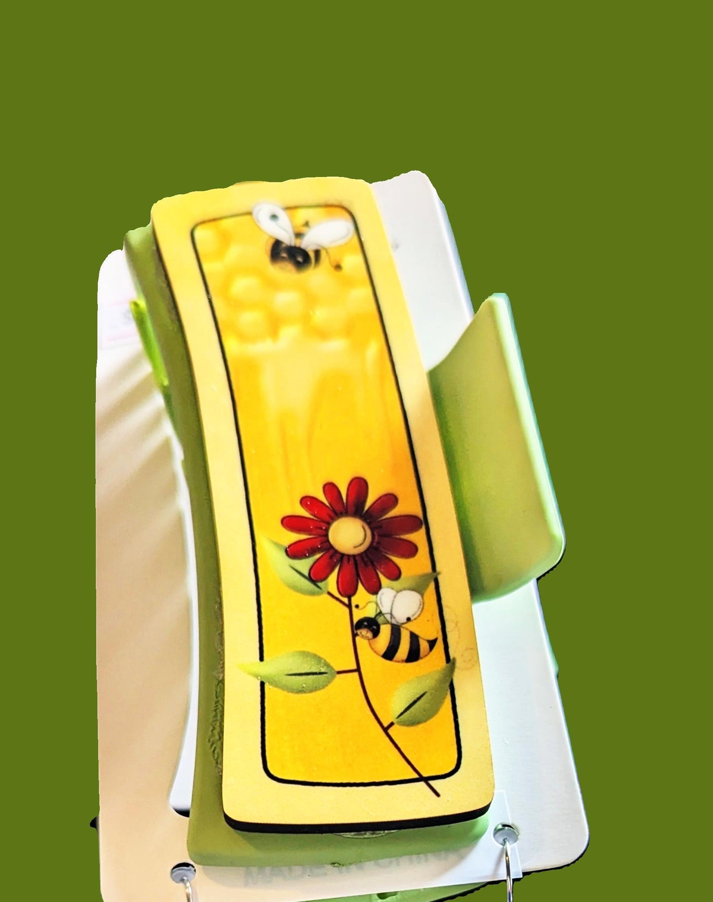 Bee Themed Sublimated Hair Clip MDF