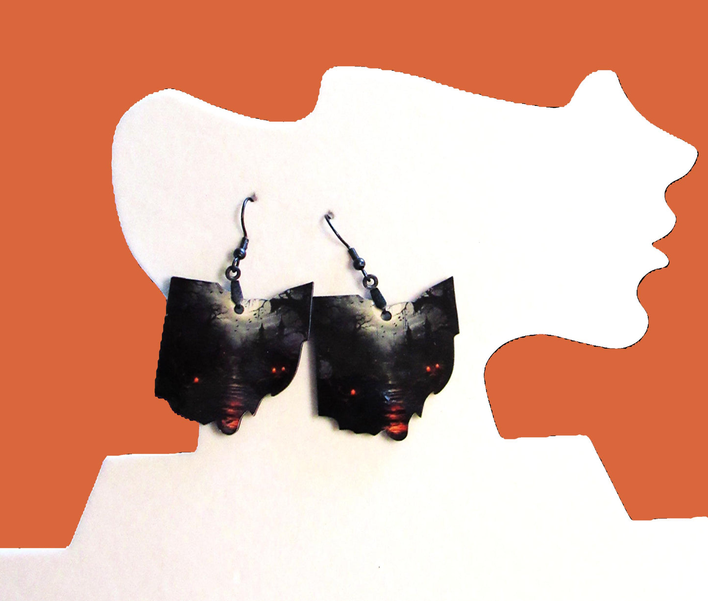 Ohio Shaped Sublimated Earrings