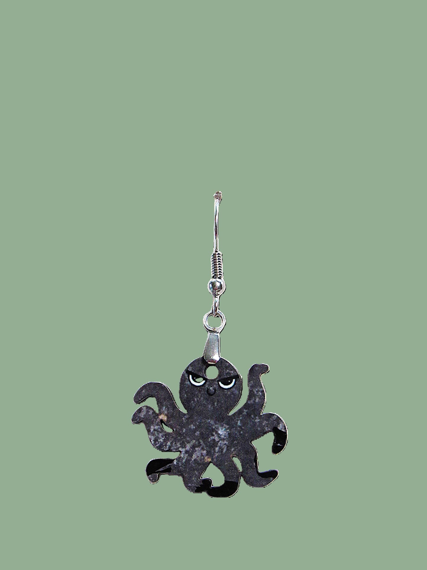 Octopus Shaped Sublimated Earrings 1 inch