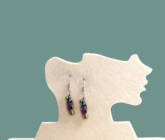 Kayak Shaped Sublimated Earrings