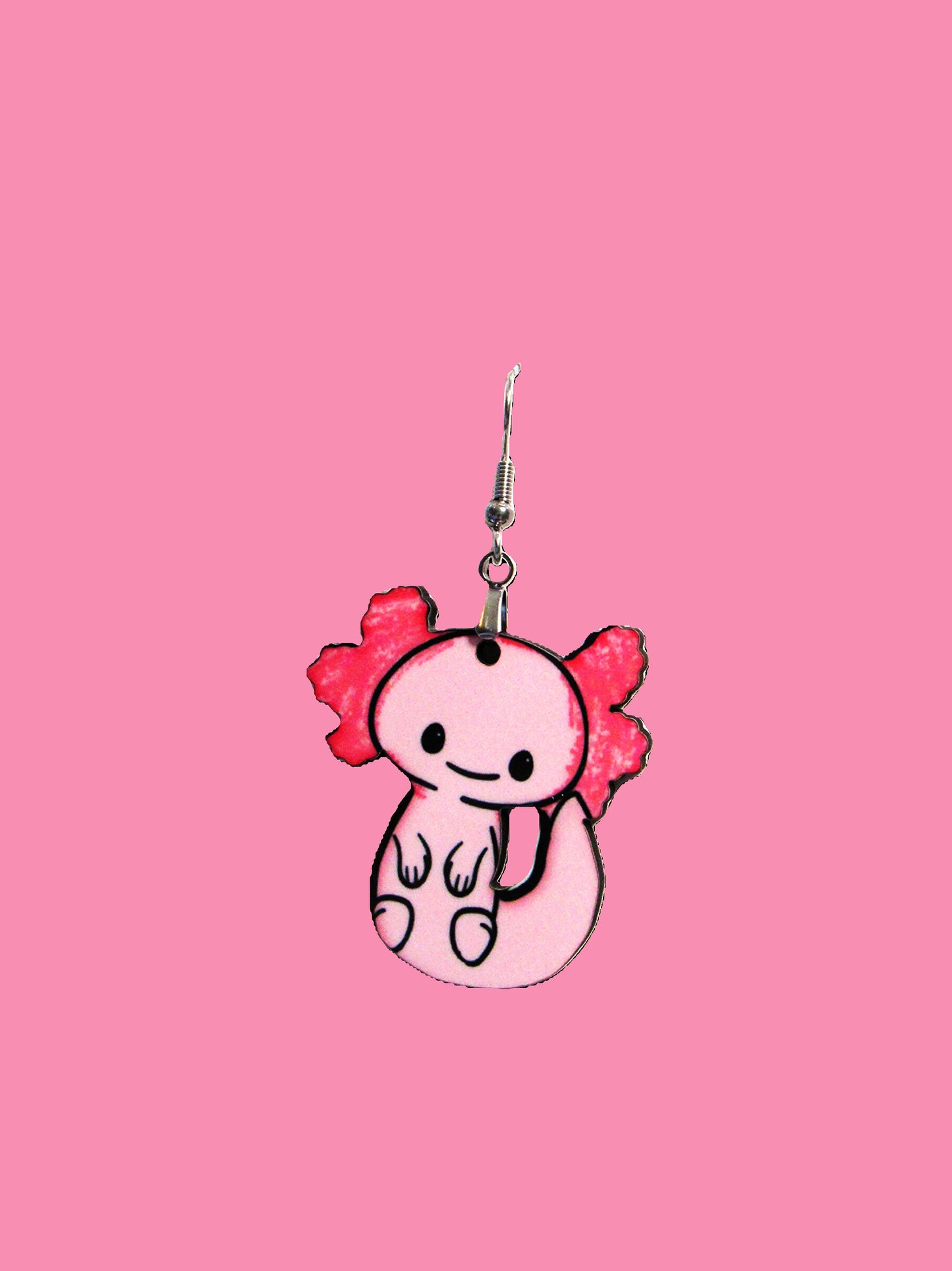 Axoloti Shaped Sublimated Earrings