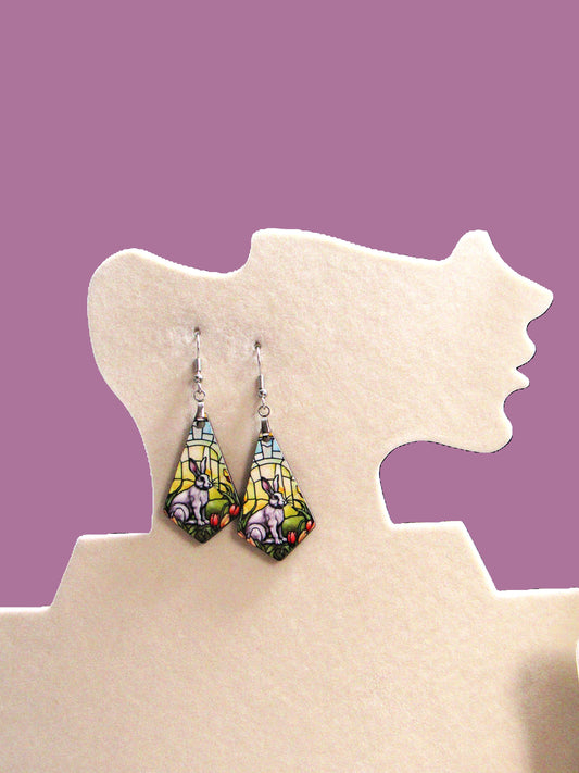 Boho Geometric Shaped Sublimated Earrings