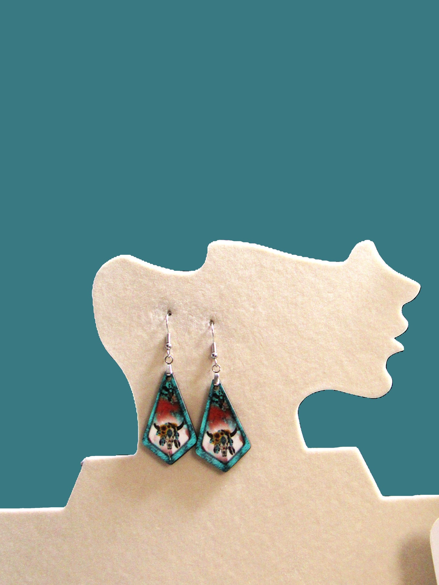 Boho Geometric Shaped Sublimated Earrings