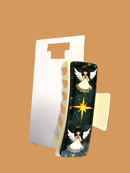 Christmas Sublimated Hair Clips Large