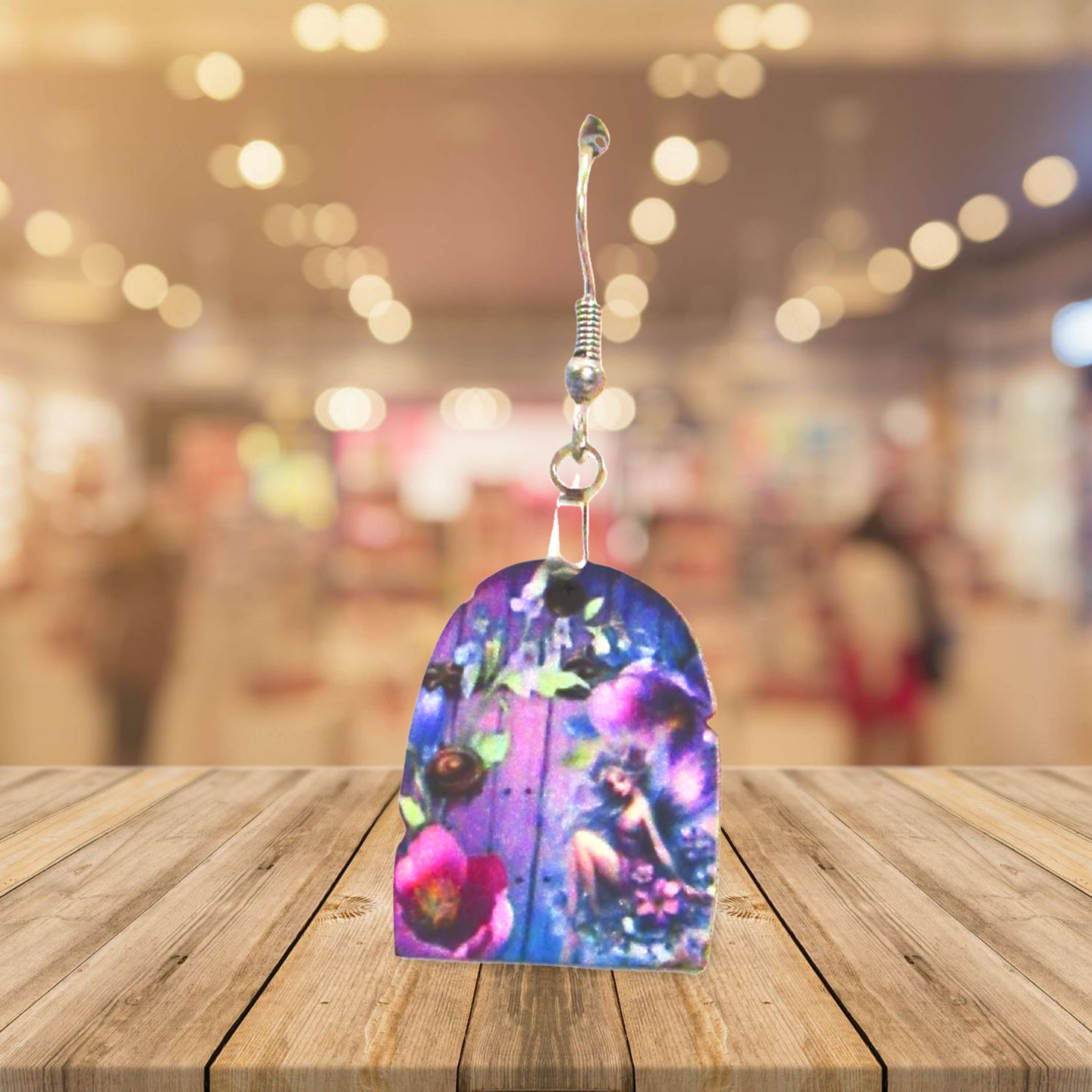 Fairy Door Shaped Sublimated Earrings