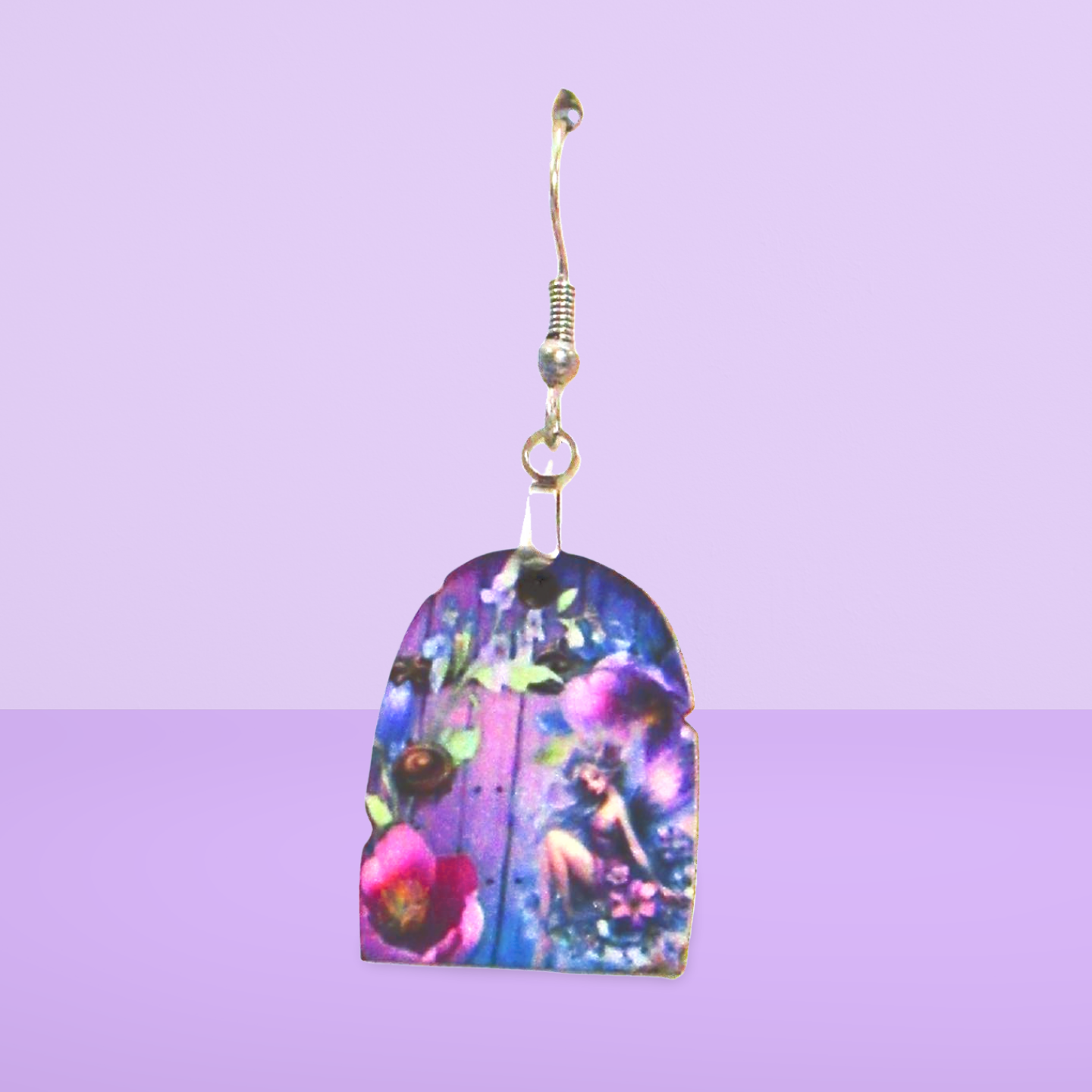 Fairy Door Shaped Sublimated Earrings