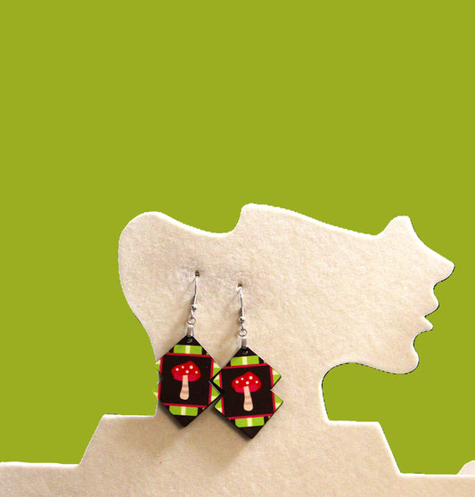 Double Boho Shaped Sublimated Earrings