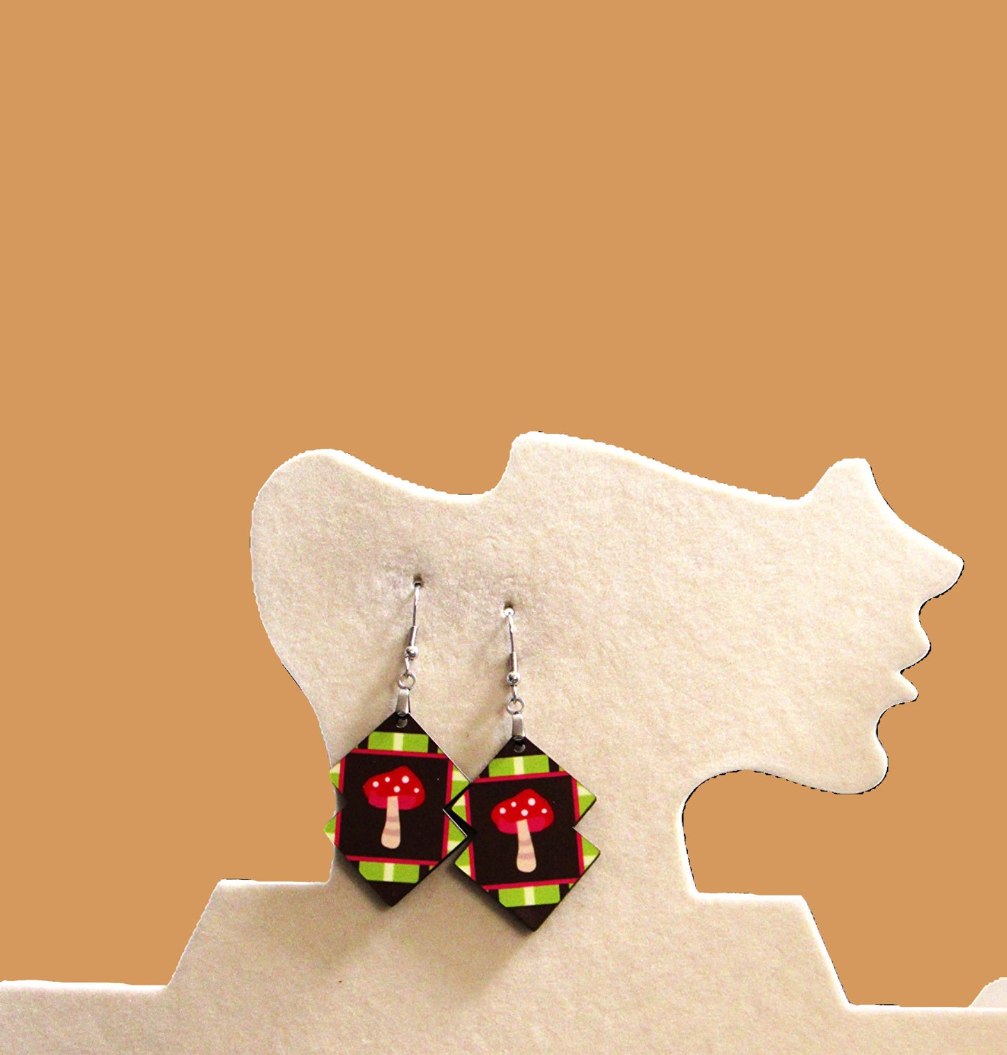 Double Boho Shaped Sublimated Earrings