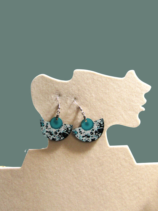 Boho Rounded Sublimated  Earring