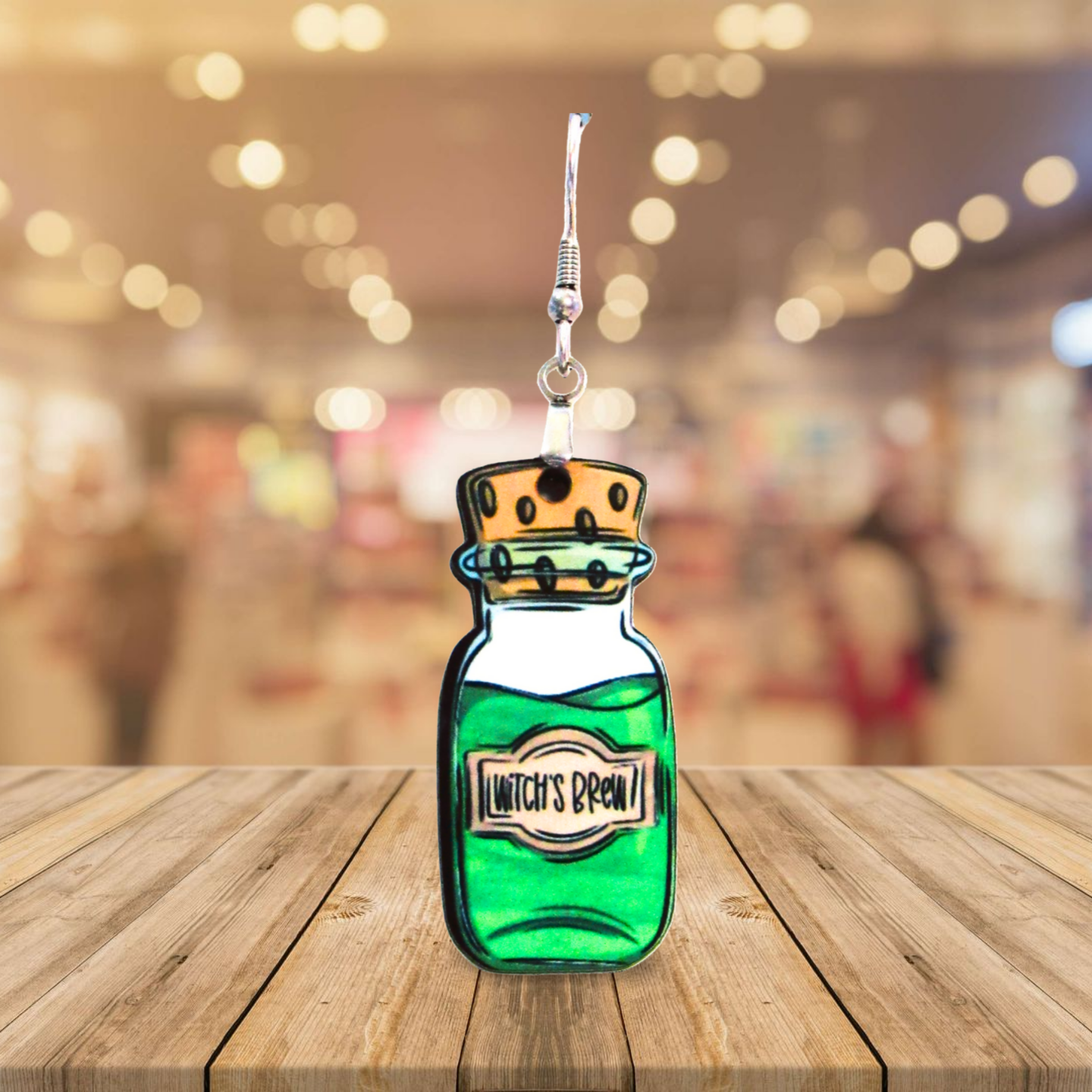 Vial Shaped Sublimated Earrings