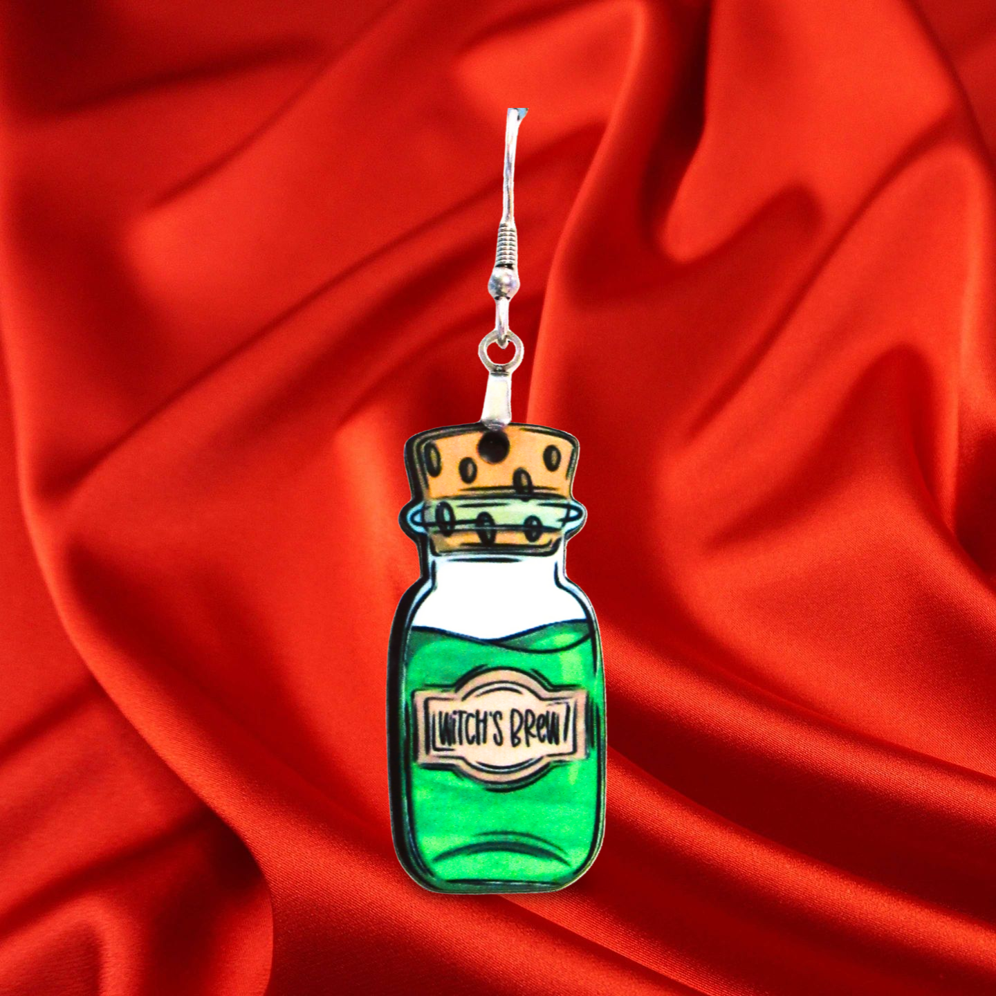 Vial Shaped Sublimated Earrings