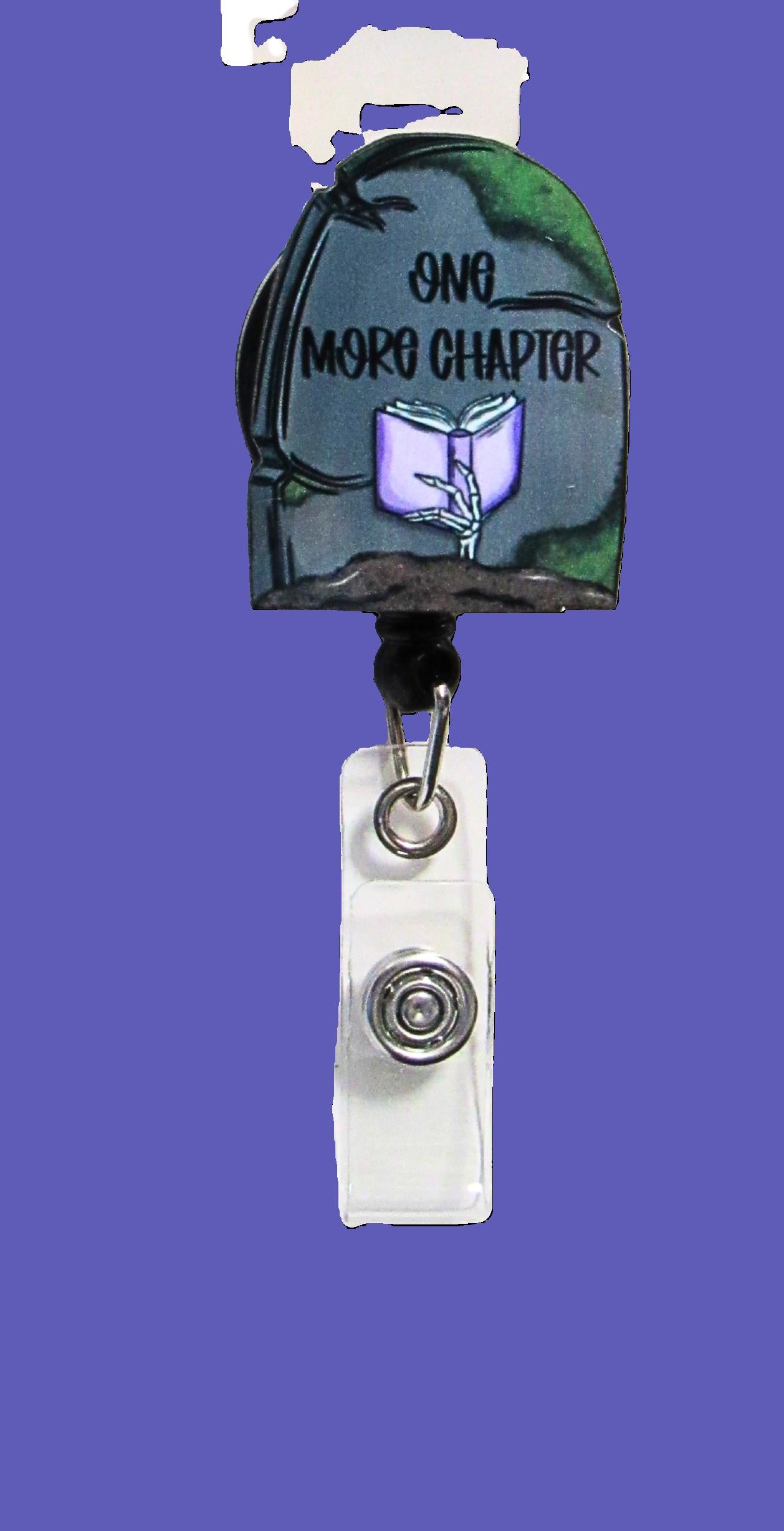 Grave Stone Shaped Sublimated Badge Reel