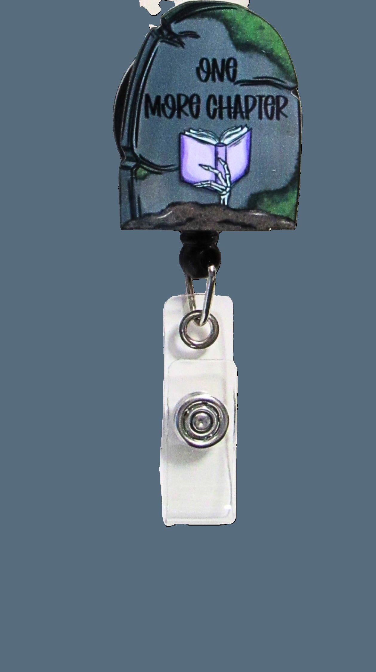 Grave Stone Shaped Sublimated Badge Reel