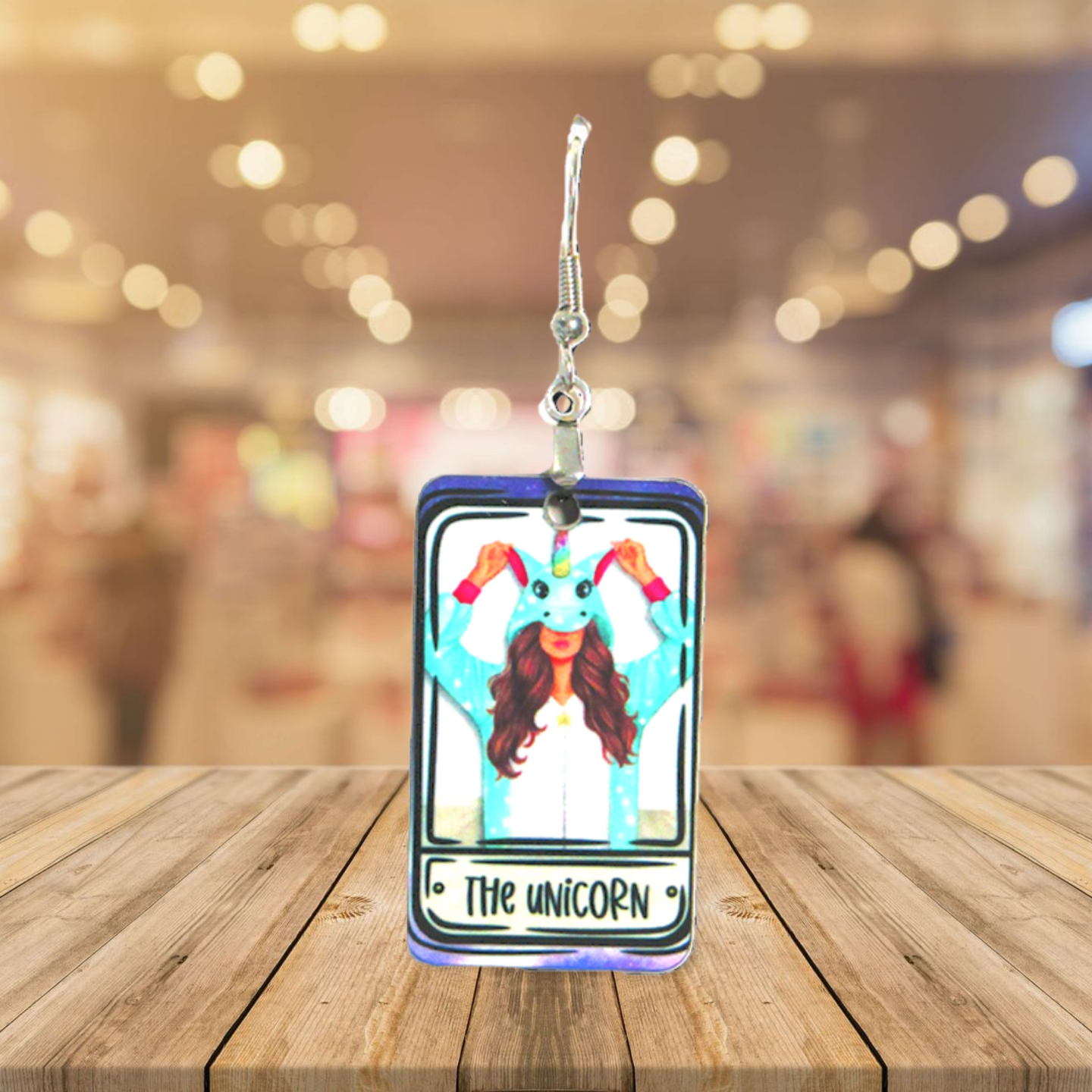 Tarot Card Shaped Sublimated Earrings