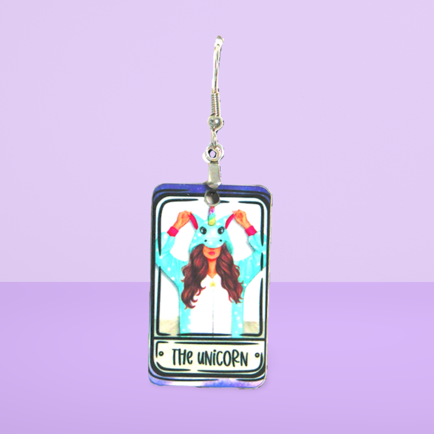 Tarot Card Shaped Sublimated Earrings
