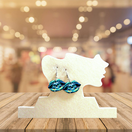 Lip Shaped Sublimated Earrings 1.5 inch