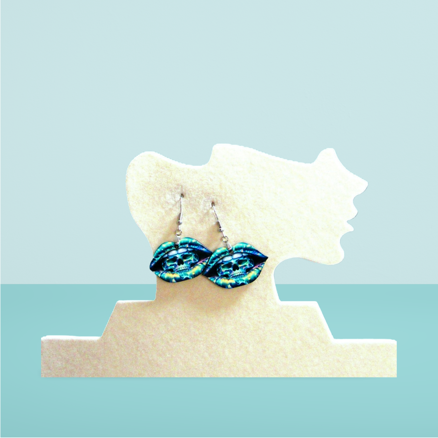 Lip Shaped Sublimated Earrings 1.5 inch