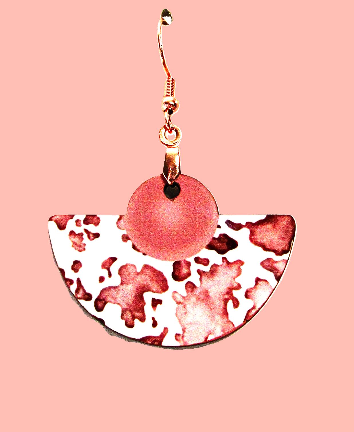 Boho Rounded Sublimated Earring