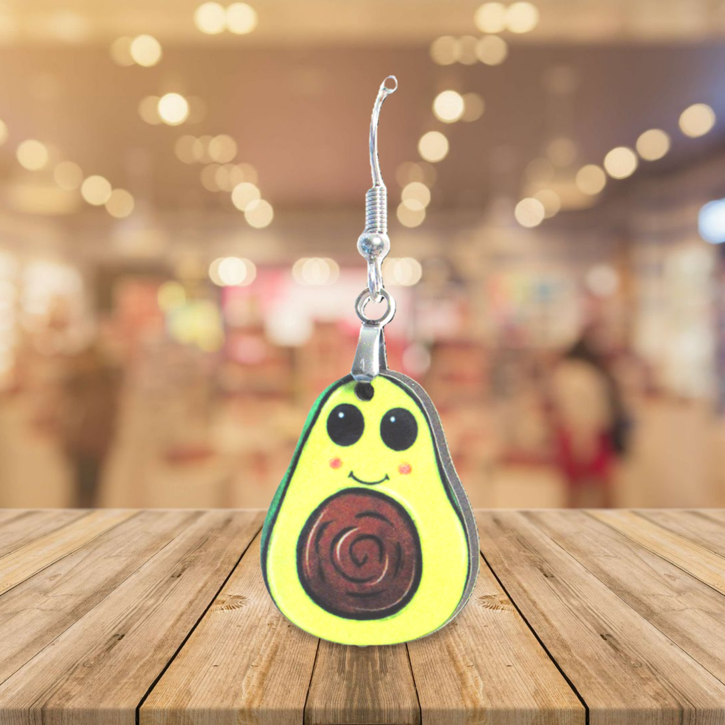 Avocado Shaped Sublimated Earrings