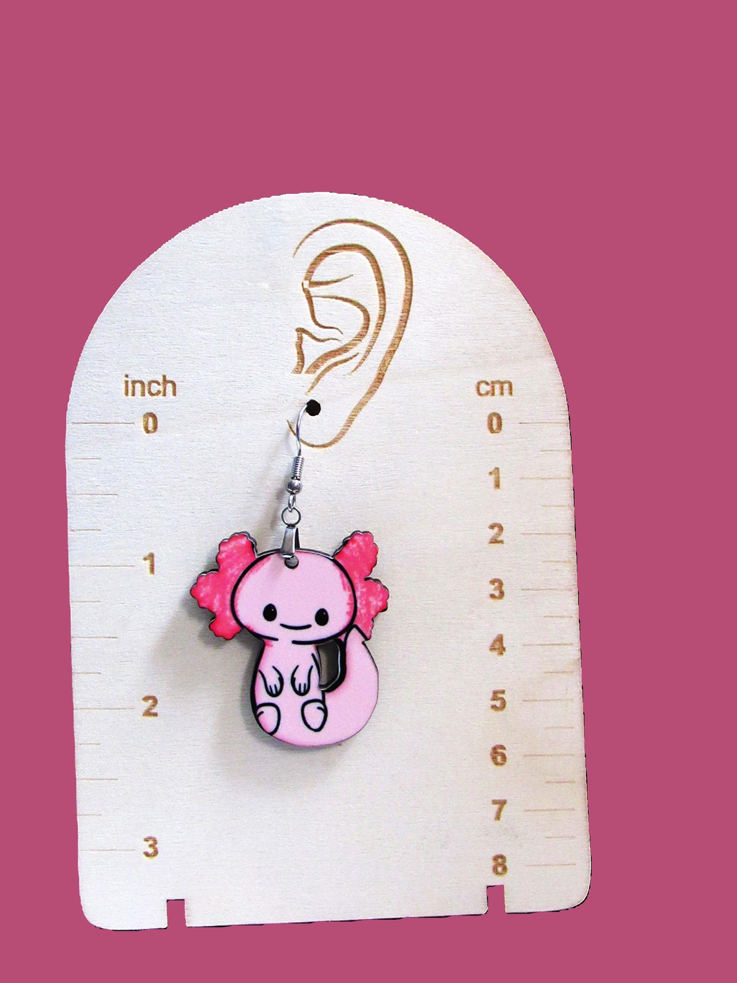 Axoloti Shaped Sublimated Earrings