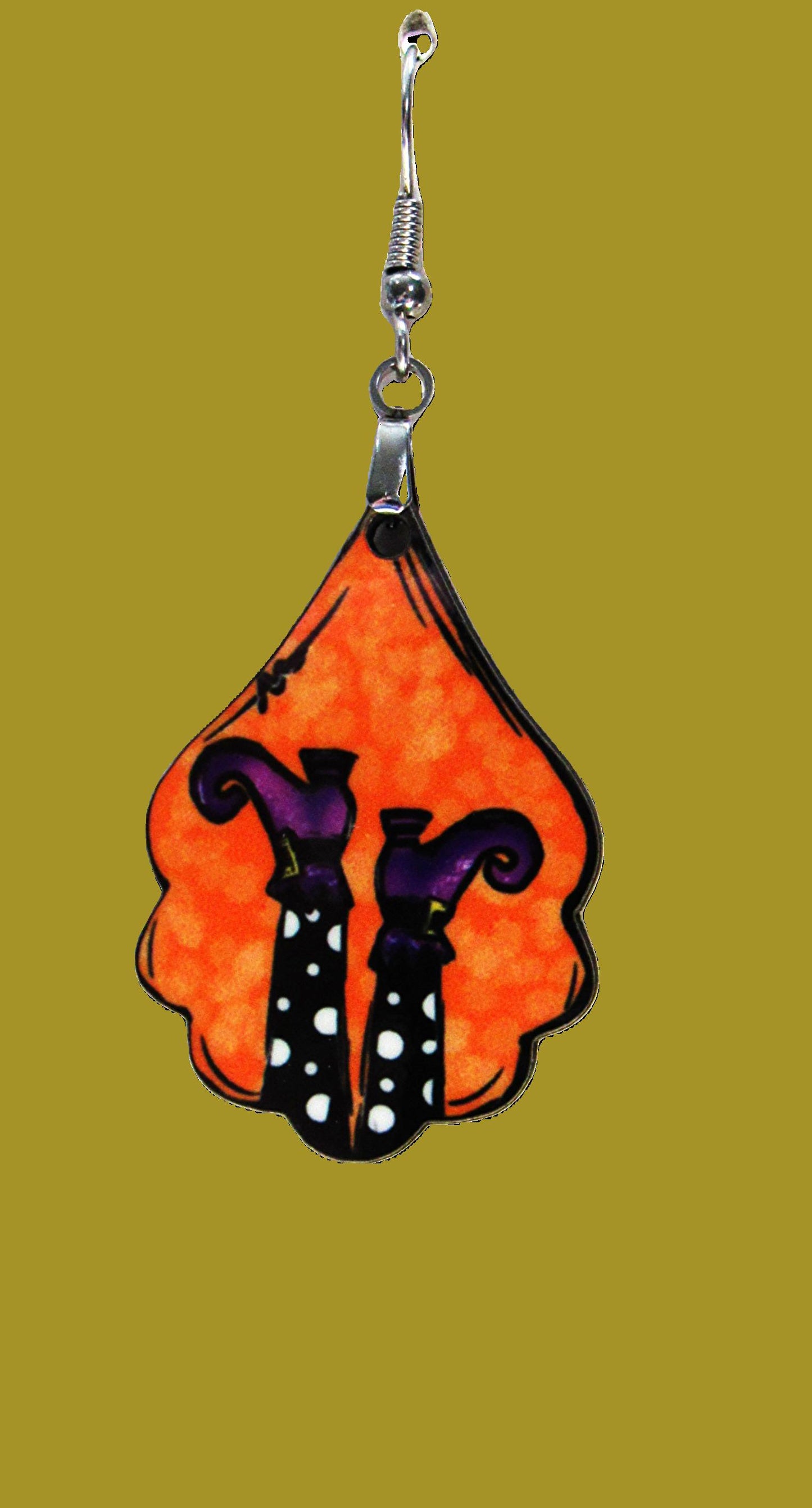 Fancy Teardrop Shaped Sublimated Earrings