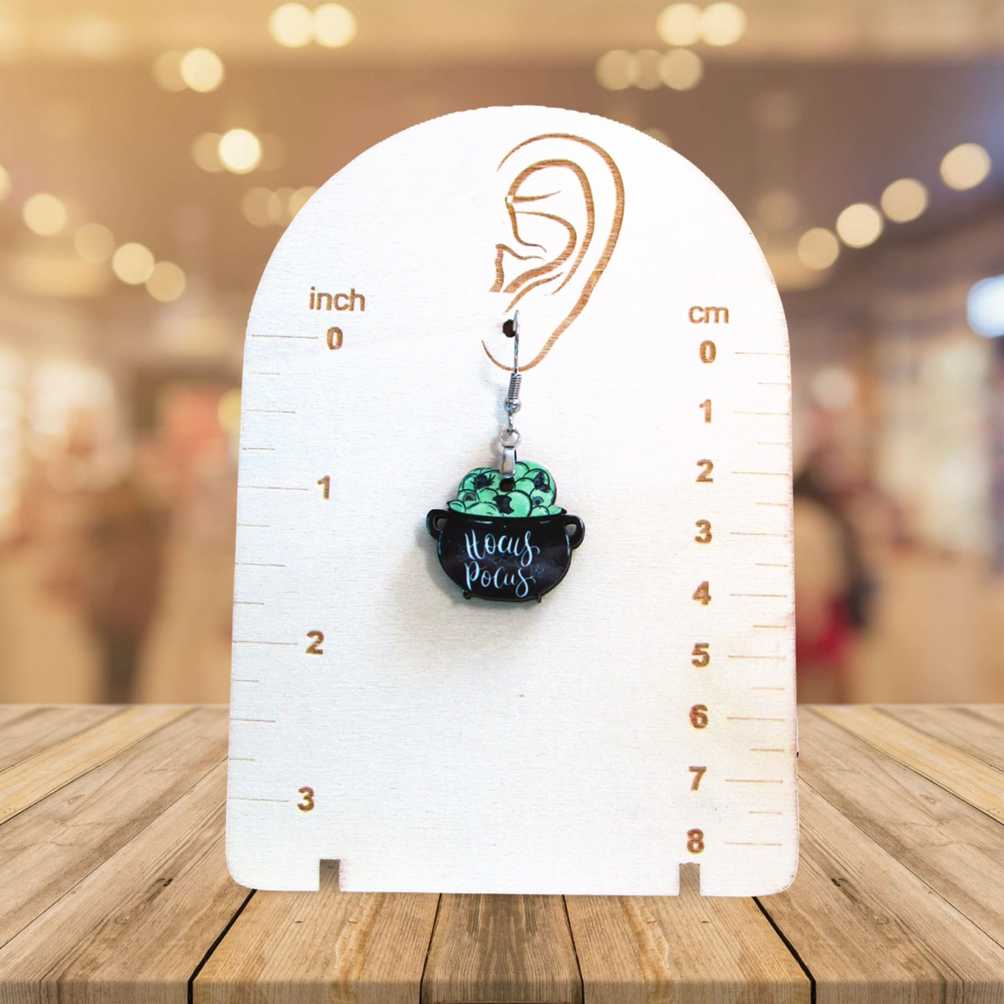 Cauldron Shaped Sublimated Earrings