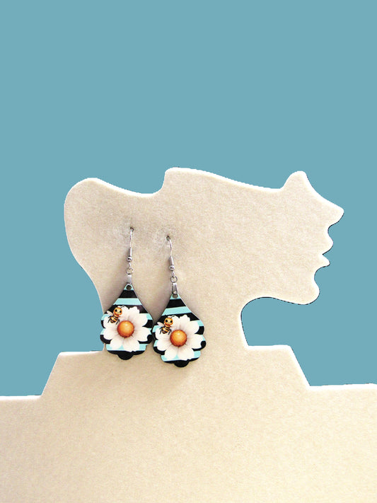 Fancy Teardrop Shaped Sublimated Earrings