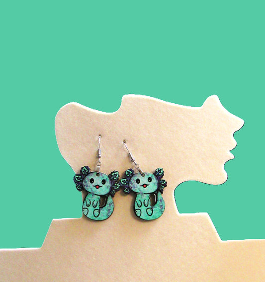 Axoloti Shaped Sublimated Earrings