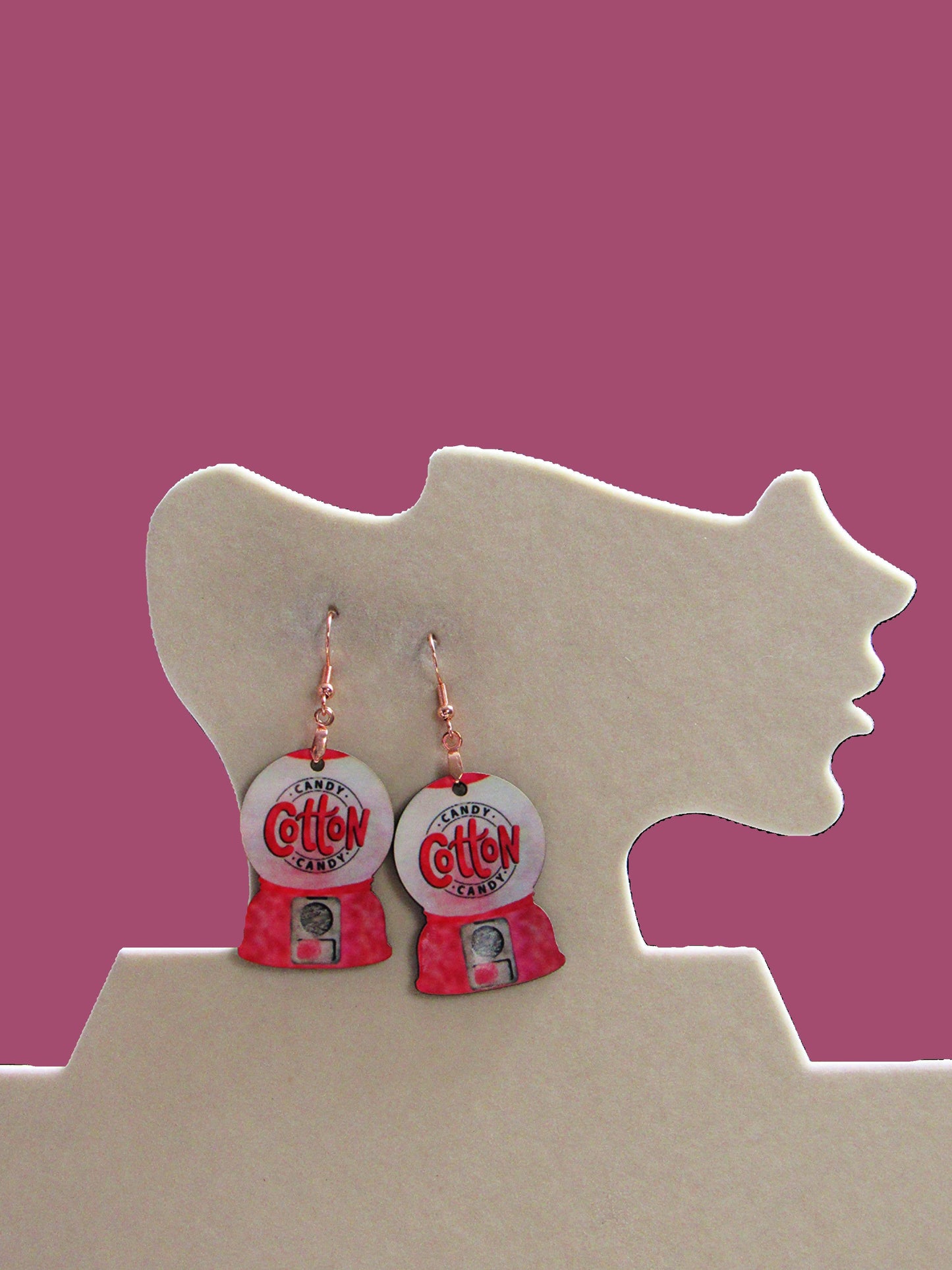 Snow Globe Shaped Sublimated Earrings