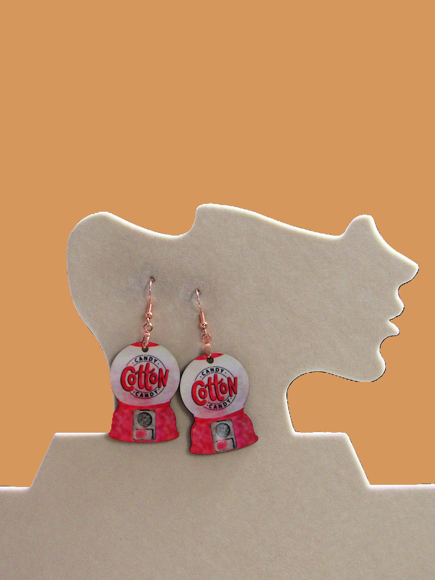 Snow Globe Shaped Sublimated Earrings