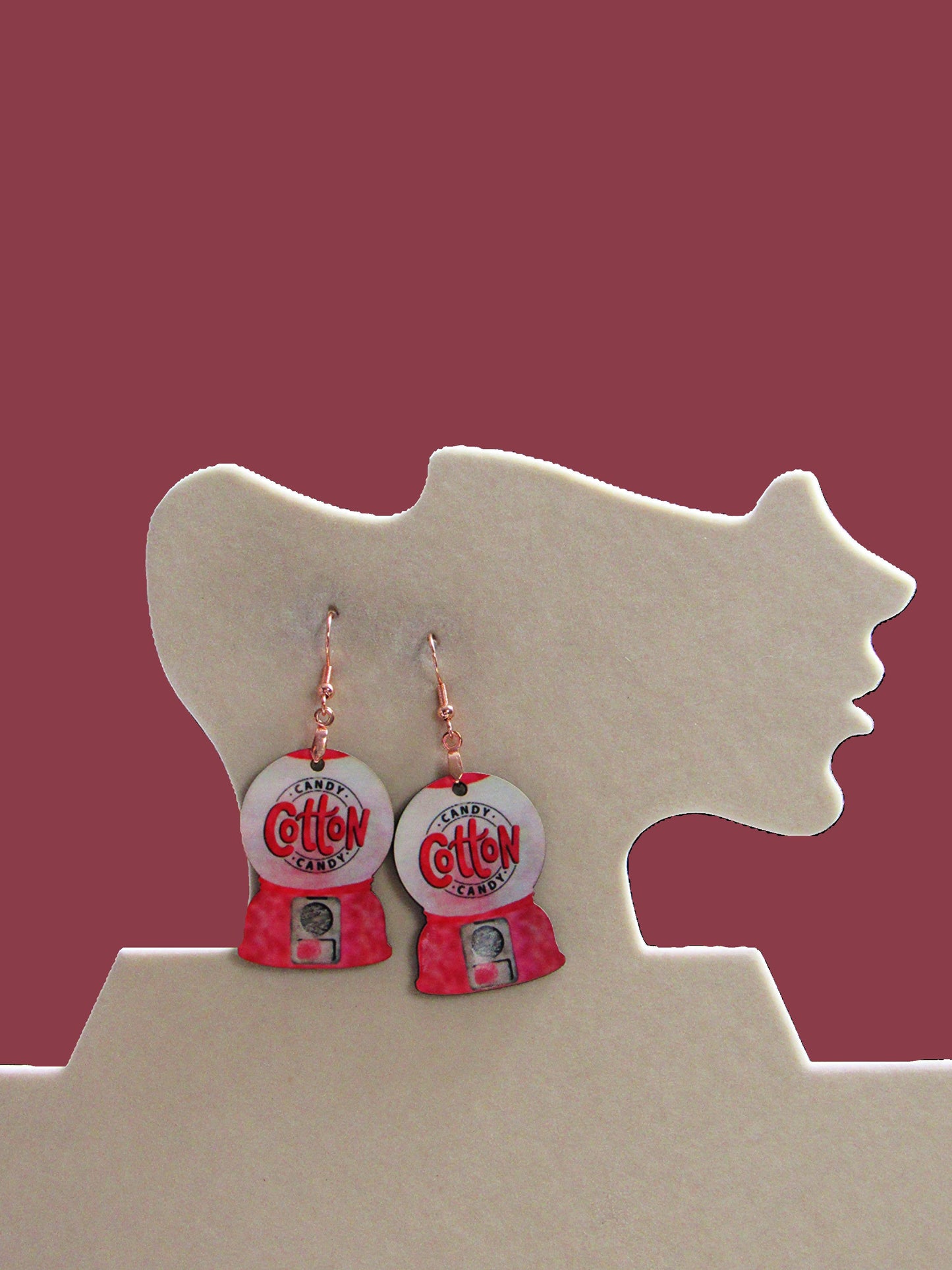 Snow Globe Shaped Sublimated Earrings