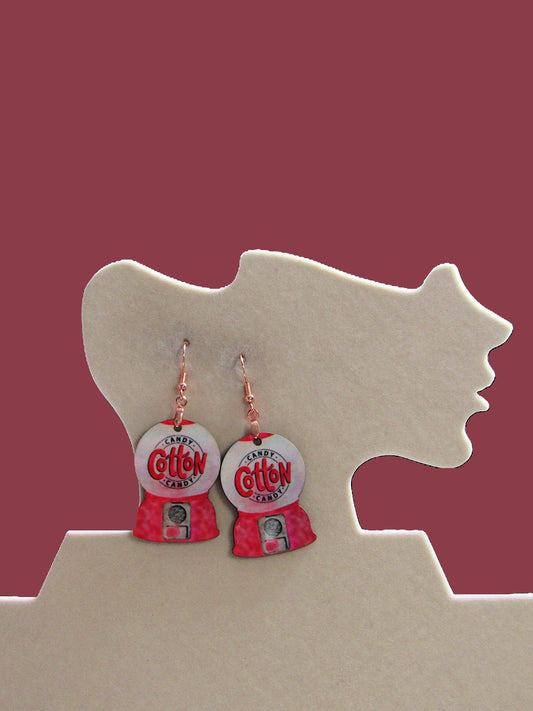 Snow Globe Shaped Sublimated Earrings