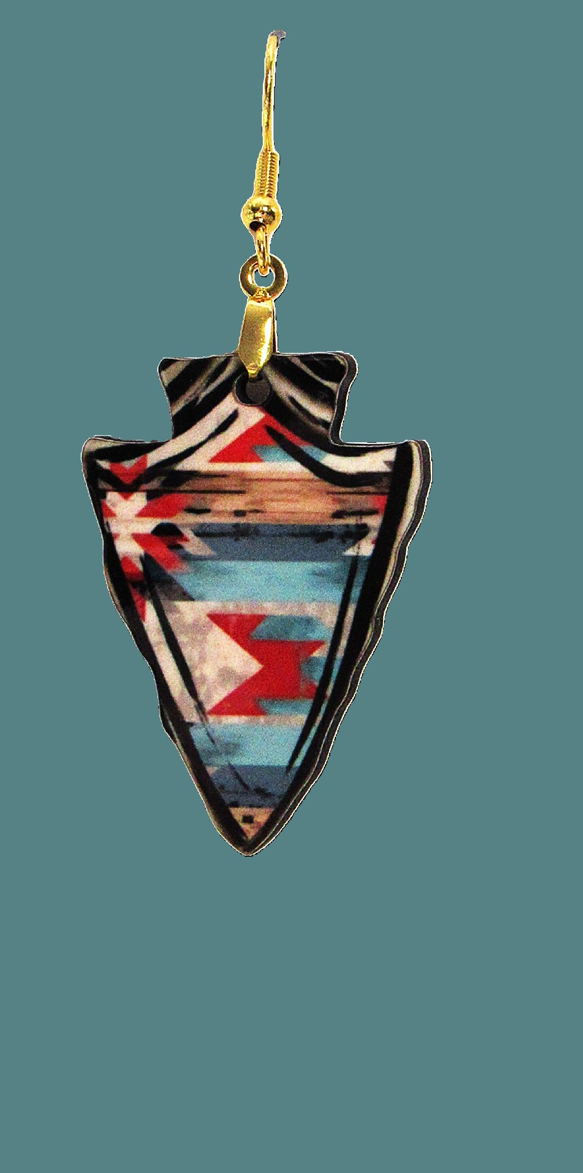 Arrow Head Shaped Sublimated Earrings