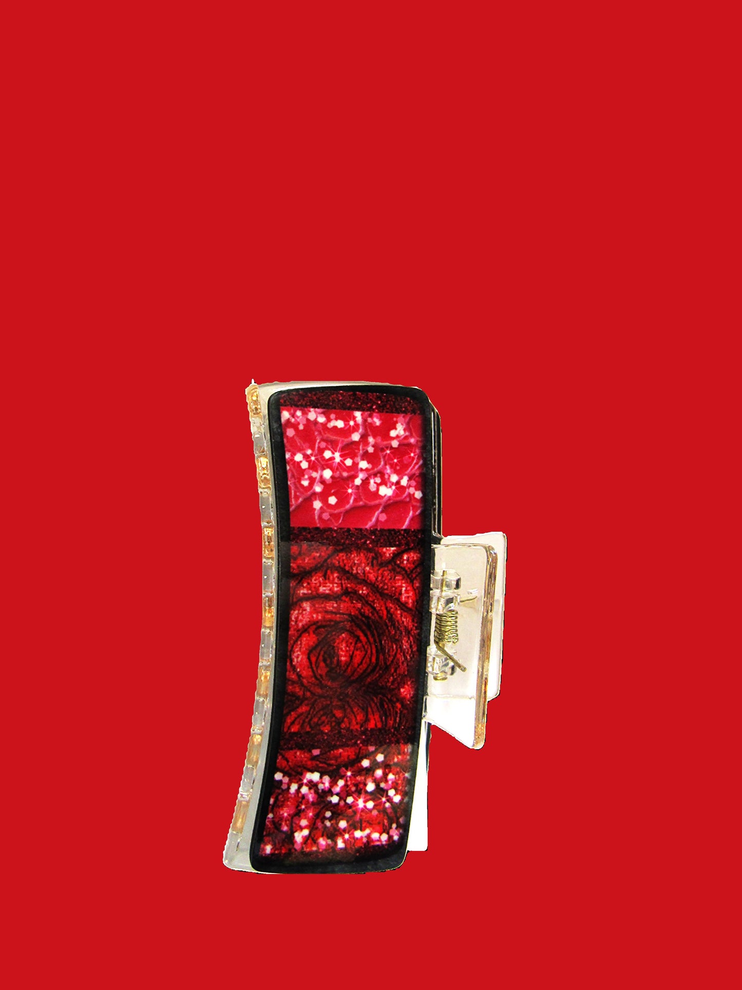 Valentines Themed Sublimated 4 inch Hair Clip