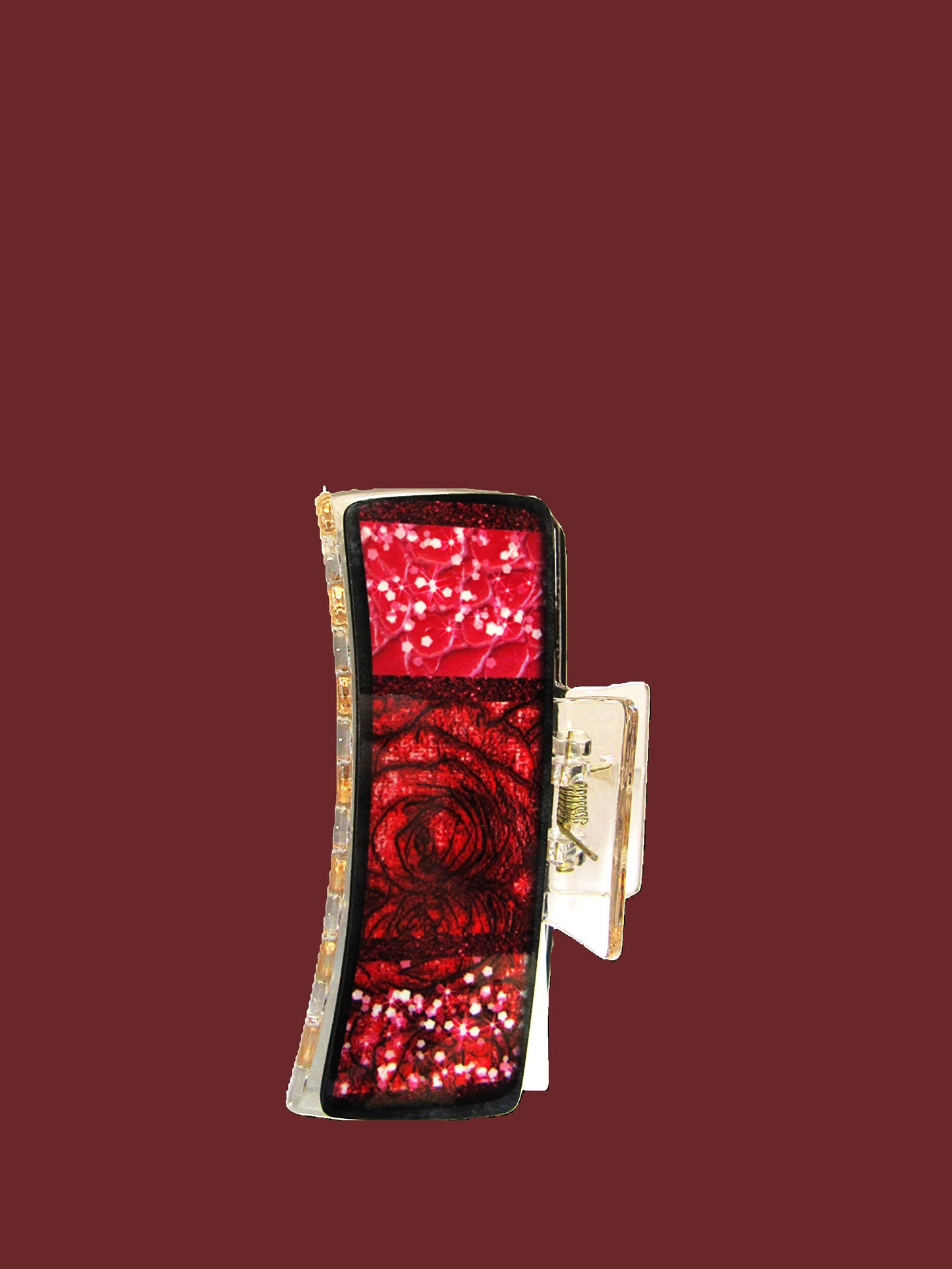 Valentines Themed Sublimated 4 inch Hair Clip